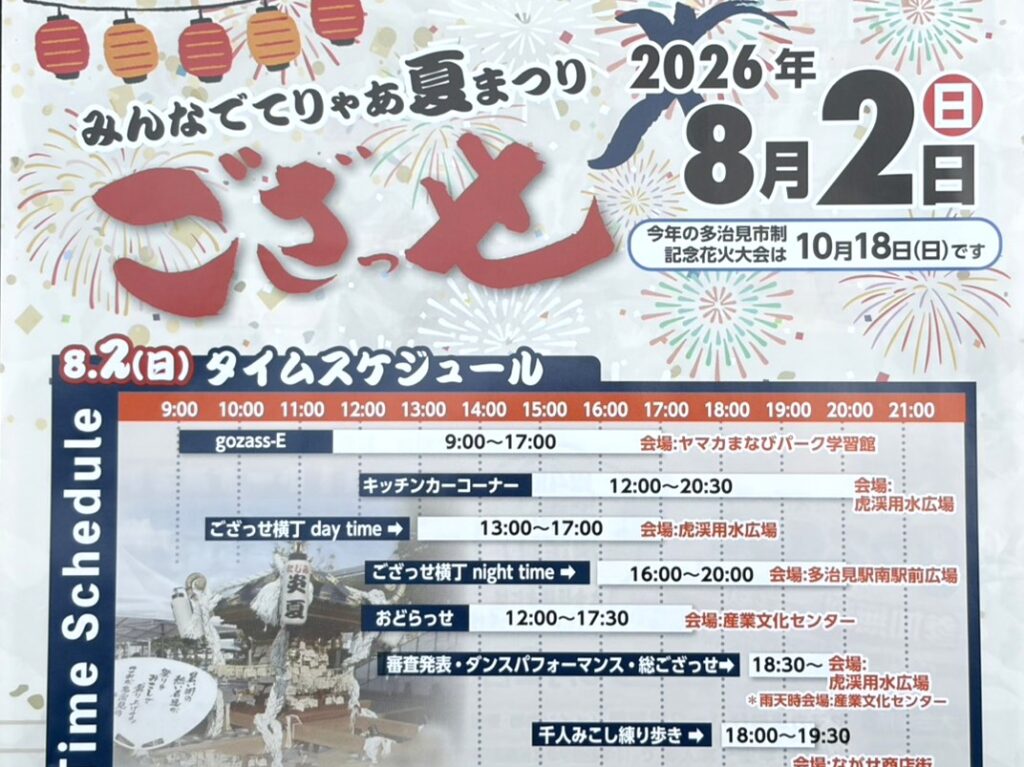 多治見市ござっせ2026