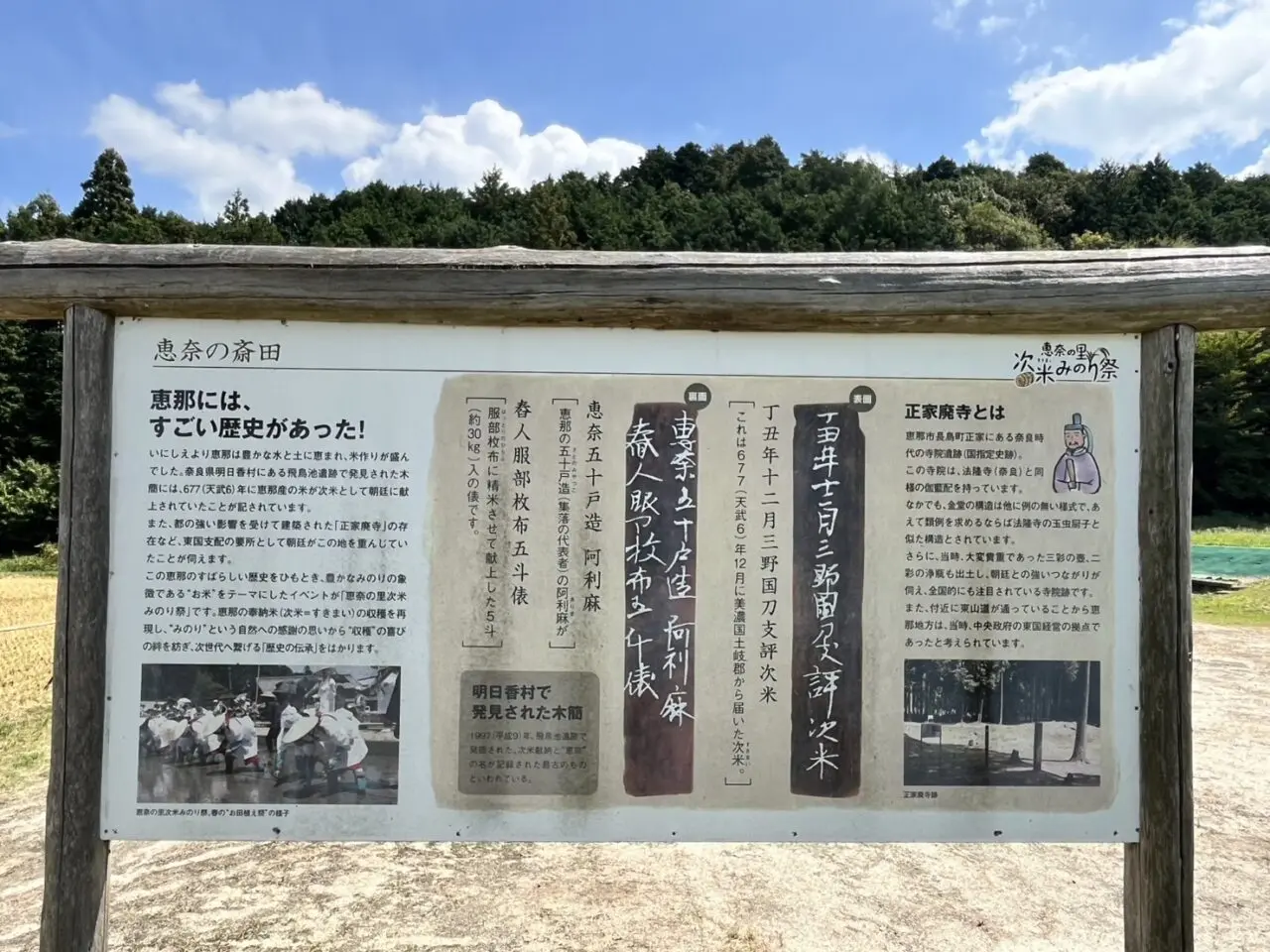恵那市次米抜き穂